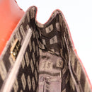 SAINT LAURENT Hand Bag Embossed leather Brown Gold Auth 185996A-18