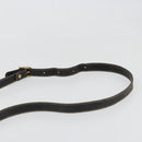 FENDI Zucca Canvas Shoulder Bag PVC Black Brown Auth 186000-8