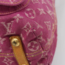LOUIS VUITTON Monogram Denim Buggy GM Shoulder Bag Fuchsia M95210 LV Auth 186001-14