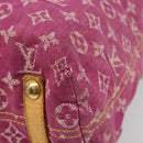 LOUIS VUITTON Monogram Denim Buggy GM Shoulder Bag Fuchsia M95210 LV Auth 186001-16