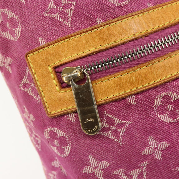LOUIS VUITTON Monogram Denim Buggy GM Shoulder Bag Fuchsia M95210 LV Auth 186001