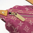 LOUIS VUITTON Monogram Denim Buggy GM Shoulder Bag Fuchsia M95210 LV Auth 186001-19