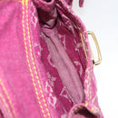 LOUIS VUITTON Monogram Denim Buggy GM Shoulder Bag Fuchsia M95210 LV Auth 186001-25