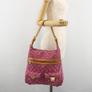 LOUIS VUITTON Monogram Denim Buggy GM Shoulder Bag Fuchsia M95210 LV Auth 186001-26