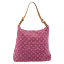 LOUIS VUITTON Monogram Denim Buggy GM Shoulder Bag Fuchsia M95210 LV Auth 186001-2