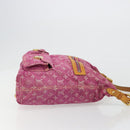 LOUIS VUITTON Monogram Denim Buggy GM Shoulder Bag Fuchsia M95210 LV Auth 186001-3