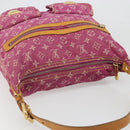 LOUIS VUITTON Monogram Denim Buggy GM Shoulder Bag Fuchsia M95210 LV Auth 186001-6