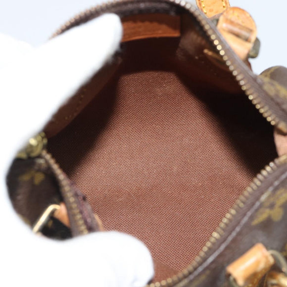 LOUIS VUITTON Monogram Mini Speedy Hand Bag M41534 LV Auth 186004