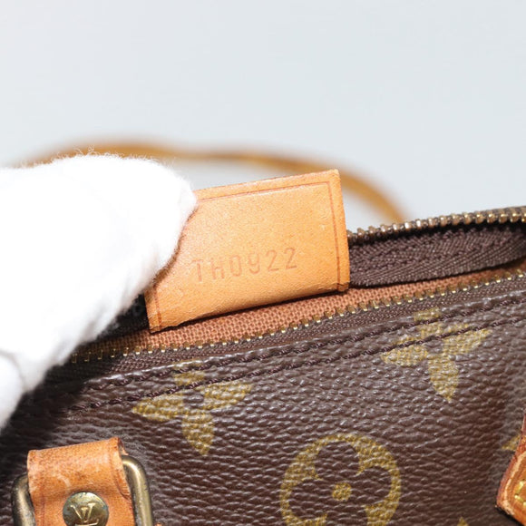 LOUIS VUITTON Monogram Mini Speedy Hand Bag M41534 LV Auth 186004