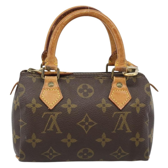 LOUIS VUITTON Monogram Mini Speedy Hand Bag M41534 LV Auth 186004