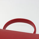 GIVENCHY Hand Bag Leather Red Gold Auth 186008-8