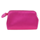 CHANEL Pouch Satin Pink Gold CC Auth 186009SAM-2