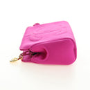 CHANEL Pouch Satin Pink Gold CC Auth 186009SAM-3
