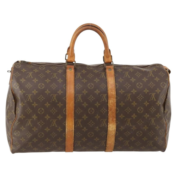 LOUIS VUITTON Monogram Keepall 50 Boston Bag M41426 LV Auth 186010