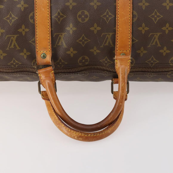 LOUIS VUITTON Monogram Keepall 50 Boston Bag M41426 LV Auth 186010