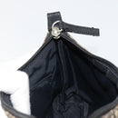 Christian Dior Trotter Canvas Accessory Pouch Navy Silver Auth 186012-18