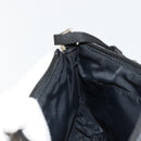 Christian Dior Trotter Canvas Accessory Pouch Navy Silver Auth 186012-19