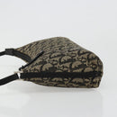 Christian Dior Trotter Canvas Accessory Pouch Navy Silver Auth 186012-4