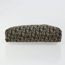 Christian Dior Trotter Canvas Accessory Pouch Navy Silver Auth 186012-5