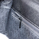 SAINT LAURENT Shoulder Bag Leather Gold Black Auth 186014-20