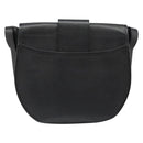 SAINT LAURENT Shoulder Bag Leather Gold Black Auth 186014-2