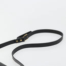 SAINT LAURENT Shoulder Bag Leather Gold Black Auth 186014-8