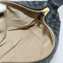 BOTTEGA VENETA INTRECCIATO Hand Pouch Leather Black Gold 114087 Auth 186016A-17
