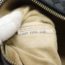 BOTTEGA VENETA INTRECCIATO Hand Pouch Leather Black Gold 114087 Auth 186016A-12