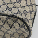 GUCCI GG Supreme Shoulder Bag PVC Navy Gold 001 093 0791 Auth 186017-16