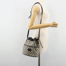 GUCCI GG Supreme Shoulder Bag PVC Navy Gold 001 093 0791 Auth 186017-25