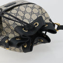 GUCCI GG Supreme Shoulder Bag PVC Navy Gold 001 093 0791 Auth 186017-6