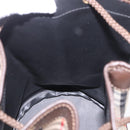Burberrys Nova Check Shoulder Bag Canvas Beige Auth 186020A-18