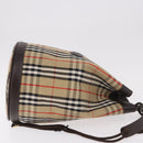 Burberrys Nova Check Shoulder Bag Canvas Beige Auth 186020A-5