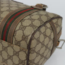 GUCCI GG Supreme Web Sherry Line Bag PVC Beige Silver 002 115 6697 Auth 186022-14