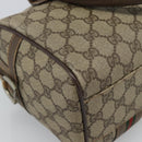 GUCCI GG Supreme Web Sherry Line Bag PVC Beige Silver 002 115 6697 Auth 186022-17