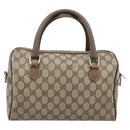 GUCCI GG Supreme Web Sherry Line Bag PVC Beige Silver 002 115 6697 Auth 186022-2