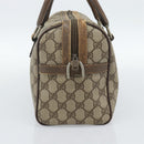 GUCCI GG Supreme Web Sherry Line Bag PVC Beige Silver 002 115 6697 Auth 186022-3