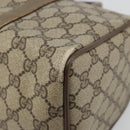 GUCCI GG Supreme Web Sherry Line Boston Bag PVC Beige Gold 40 02 007 Auth 186023-12