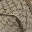 GUCCI GG Supreme Web Sherry Line Boston Bag PVC Beige Gold 40 02 007 Auth 186023-13