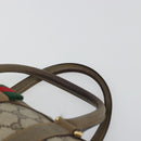 GUCCI GG Supreme Web Sherry Line Boston Bag PVC Beige Gold 40 02 007 Auth 186023-8