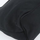 FENDI Hand Pouch Cotton jersey Black Silver Auth 186024A-16