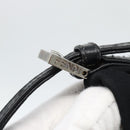 FENDI Hand Pouch Cotton jersey Black Silver Auth 186024A-10