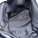 FENDI Hand Pouch Cotton jersey Black Silver Auth 186024A-11