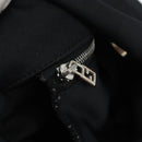 FENDI Hand Pouch Cotton jersey Black Silver Auth 186024A-20