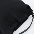 FENDI Hand Pouch Cotton jersey Black Silver Auth 186024A-6