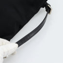 FENDI Hand Pouch Cotton jersey Black Silver Auth 186024A-7