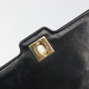 CHANEL Chain Matelasse Shoulder Bag Lamb Skin Black Gold CC Auth 186025SAV-16
