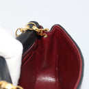 CHANEL Chain Matelasse Shoulder Bag Lamb Skin Black Gold CC Auth 186025SAV-19