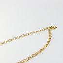 CHANEL Chain Matelasse Shoulder Bag Lamb Skin Black Gold CC Auth 186025SAV-8