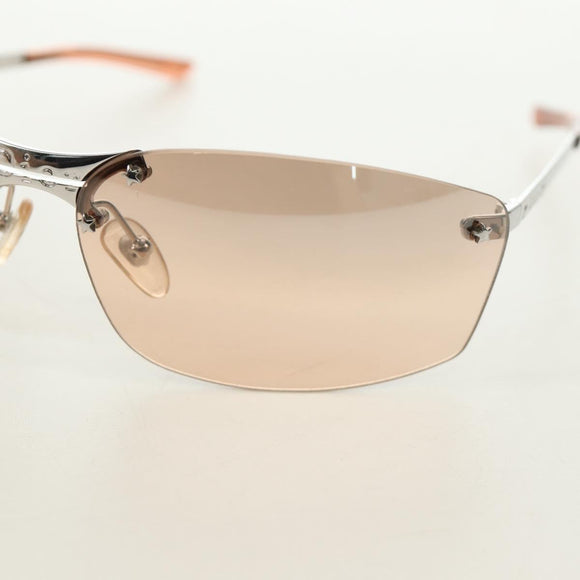 Christian Dior Sunglasses metal Beige Auth 186029M